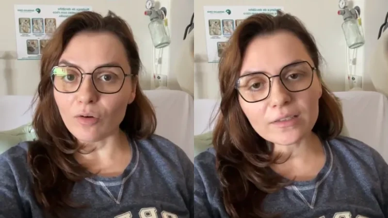 Monica Iozzi revela internação após reação a medicamento e detalha quadro de afasia