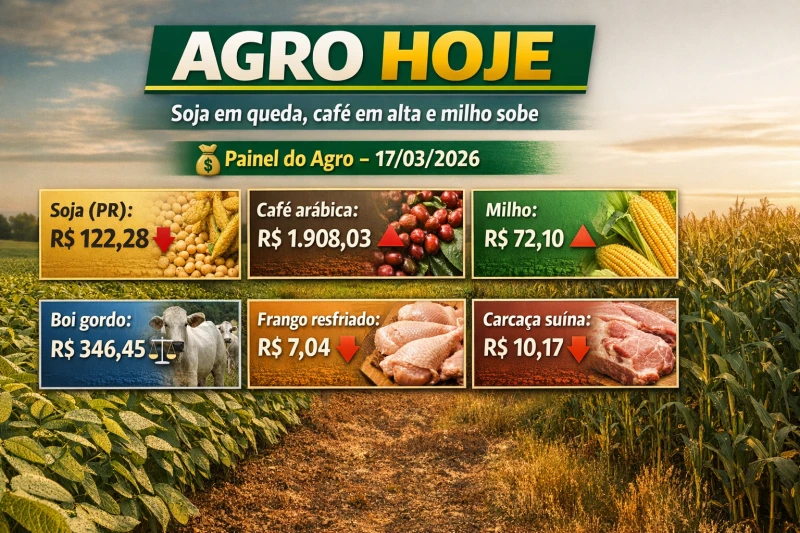 Agro Hoje: soja cai e café dispara