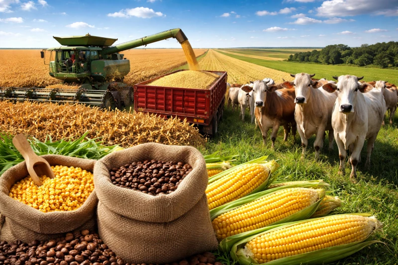 Soja recua e café amplia queda no mercado agro