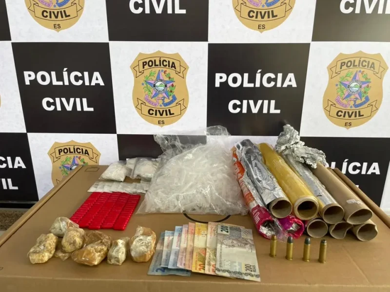 Ação policial apreende drogas e leva suspeito à prisão em Colatina