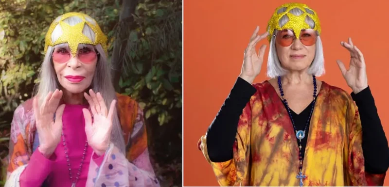 Lilia Cabral aparece pela primeira vez caracterizada como Rita Lee