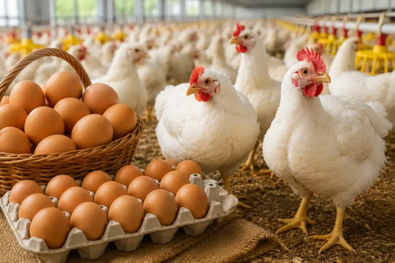 Frango e ovos sobem com reação da demanda