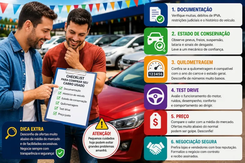 Compra de usados dispara e exige atenção redobrada
