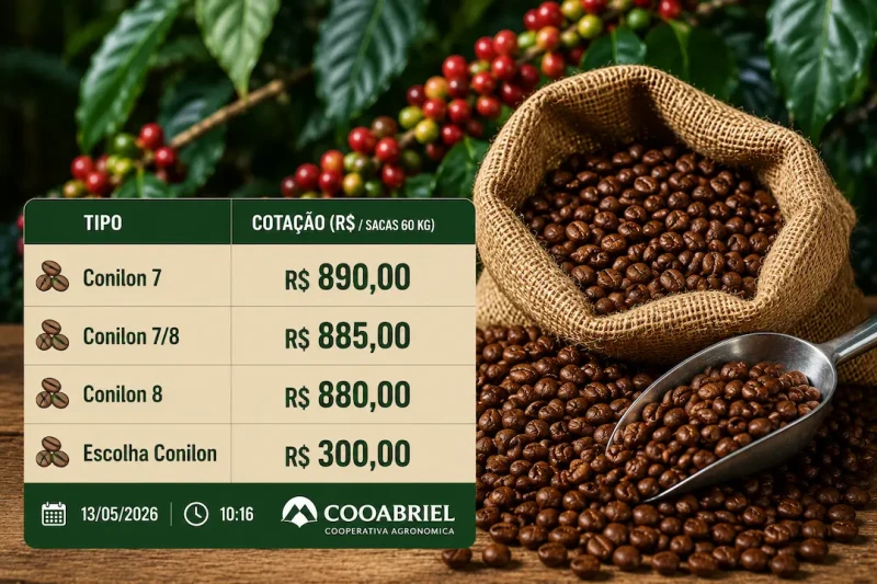 Preço do Conilon avança e saca chega a R$ 890 no ES
