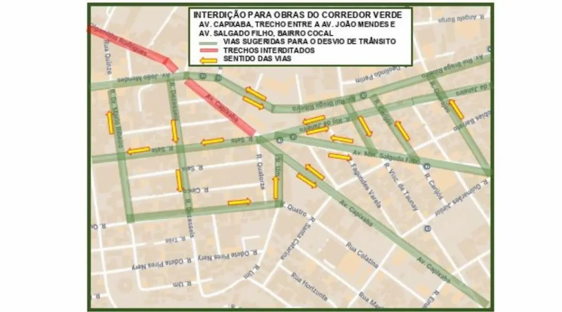 Obras interditam avenida em Vila Velha por sete dias