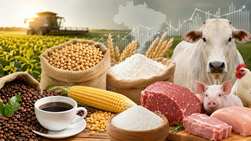 Agro semanal: soja e café recuam; proteína animal sustenta mercado