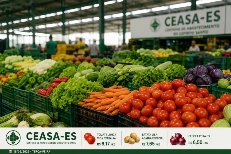 Ceasa ES hoje: tomate, cenoura e ovos seguem entre destaques de preços