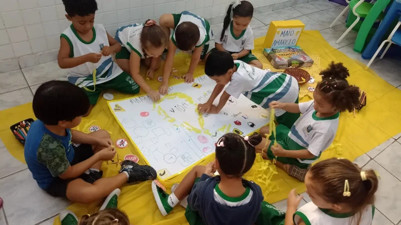 Educação infantil de Cariacica usa jogos para ensinar trânsito seguro