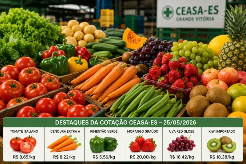 Ceasa ES: morango dispara e tomate segue caro