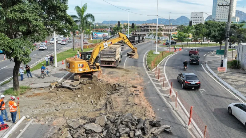 Obras mudam trânsito no Trevo de Alto Lage