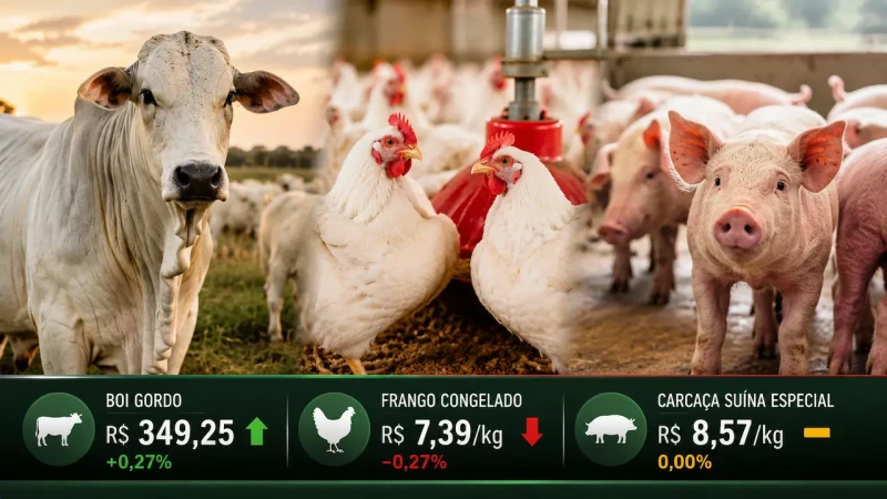 Arroba do boi sobe e frango recua na semana