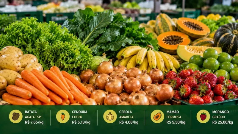 Hortifrúti no ES: confira os preços desta segunda