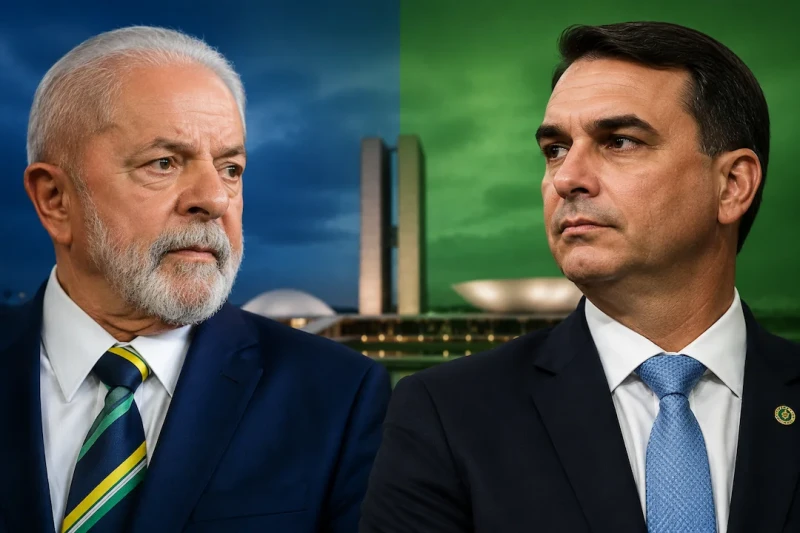 Lula chega a 42% e abre cinco pontos sobre Flávio Bolsonaro no 1º turno, aponta BTG/Nexus
