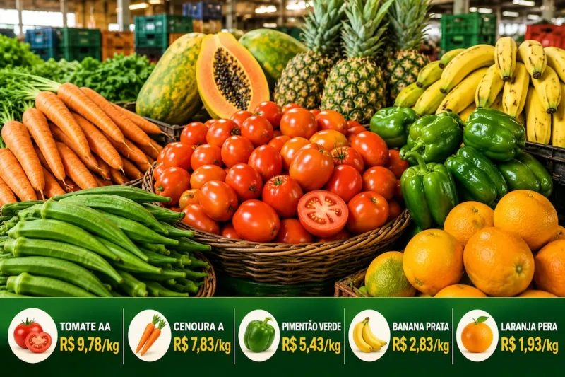Tomate se aproxima dos R$ 10 e quiabo lidera preços na Ceasa-ES