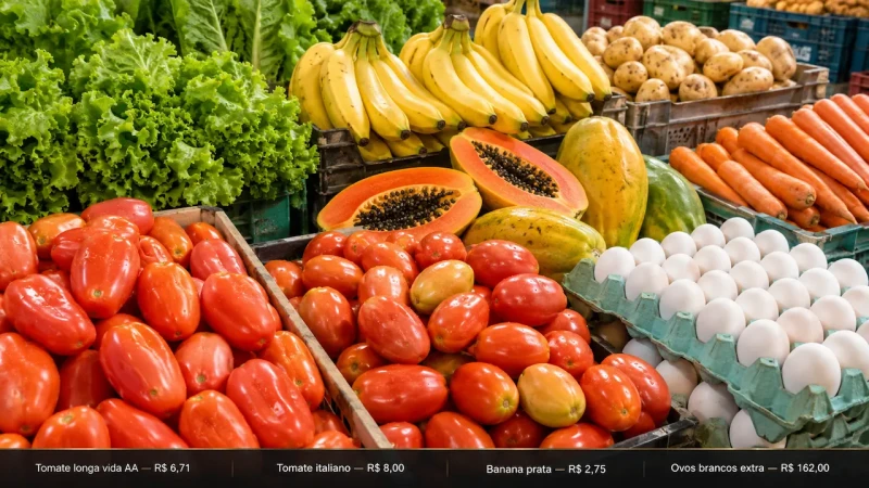 Tomate, banana, batata e ovos têm novas cotações na Grande Vitória