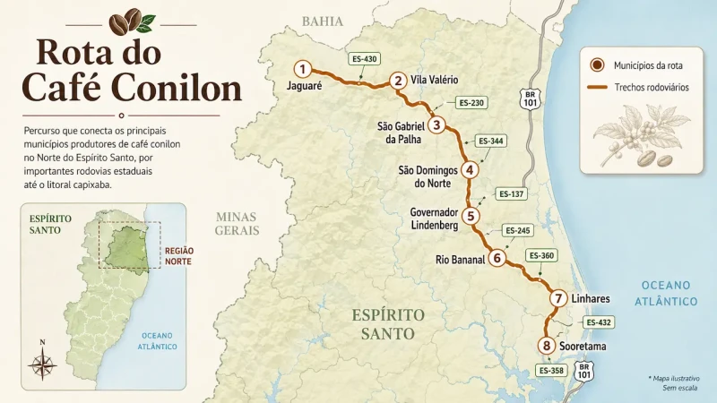 Rota do Café Conilon busca fortalecer agroturismo no Norte do ES