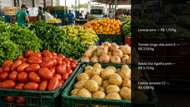 Laranja, tomate e ovos estão entre os destaques do mercado capixaba