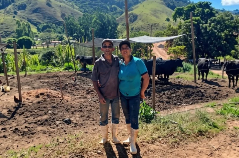 Pequena fazenda em MG vira referência ao produzir até 403 litros de leite por dia