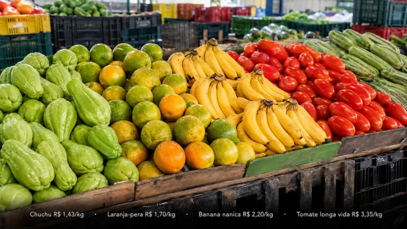 Laranja-pera e chuchu têm preços abaixo de R$ 2 no atacado da Grande Vitória