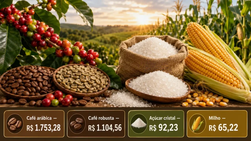 Café arábica dispara 2,4% e saca chega a R$ 1.753,28