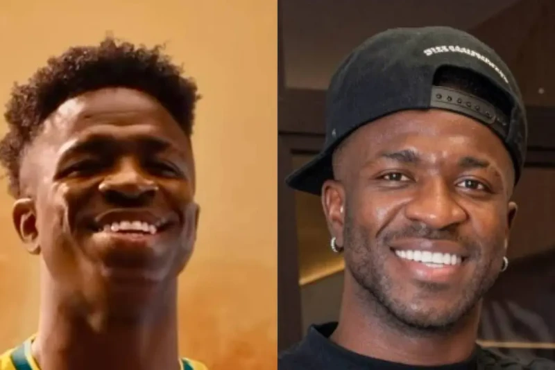 Novo visual de Vini Jr. após naturalização facial agita as redes sociais