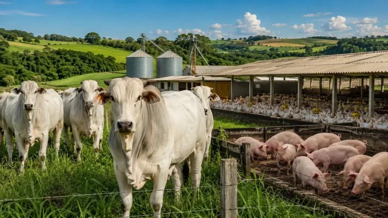 Boi gordo sobe e arroba chega a R$ 344,20; frango e suíno recuam