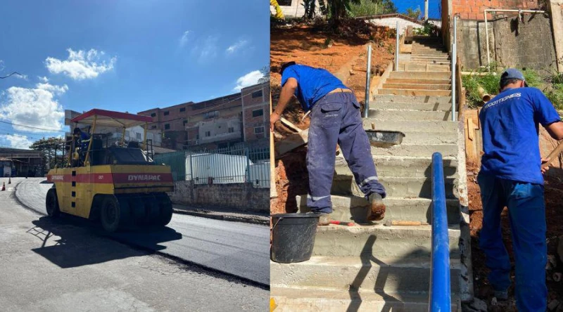 Vila Velha inicia recapeamento e reconstrói escadaria em Alvorada e Cobi de Cima