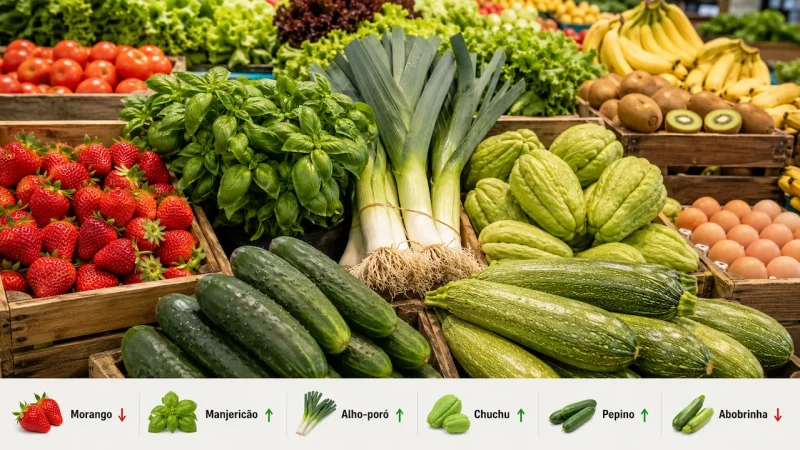Ceasa-ES: morango cai 20% e manjericão sobe 60% nesta terça