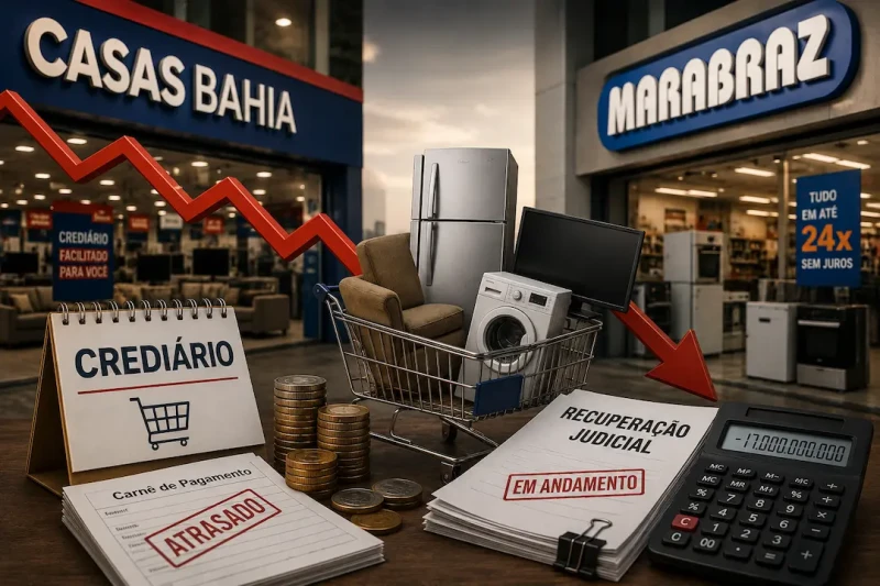 Gigantes do varejo tropeçam no próprio crediário