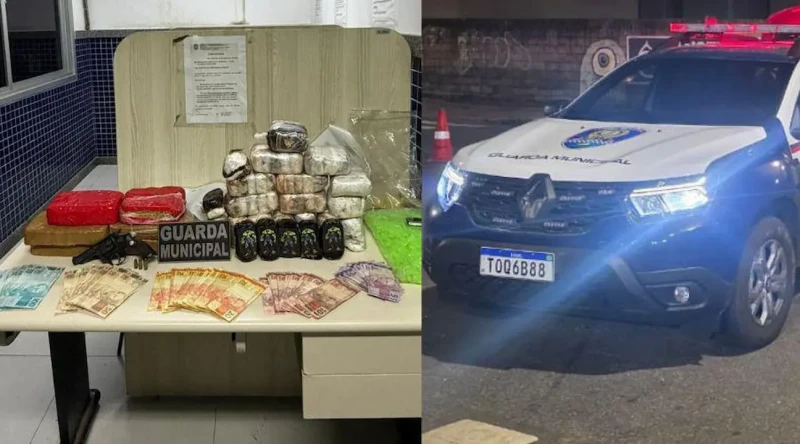 Guarda de Vila Velha apreende mais de 10 mil porções de drogas