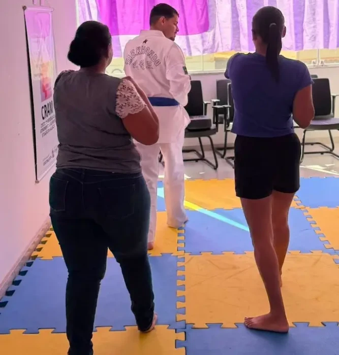 Presidente Kennedy oferece Taekwondo gratuito para mulheres atendidas pelo CRAM