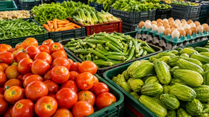 Tomate, quiabo e maxixe sobem forte na Ceasa-ES; ovos ficam mais baratos