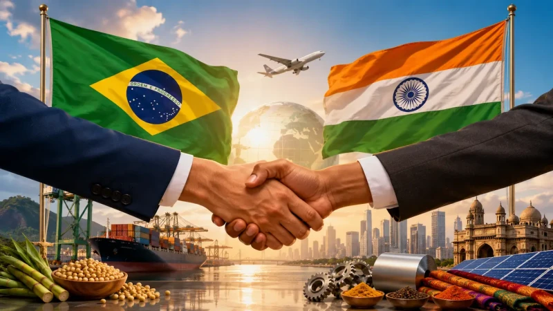 Brasil reforça parceria com Índia e mira comércio de US$ 20 bilhões até 2030