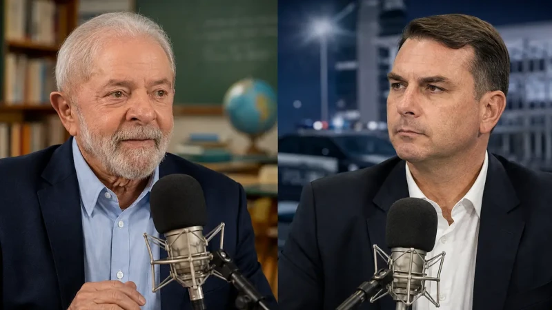 Lula aposta em educação e Flávio destaca segurança na estreia da propaganda eleitoral no rádio