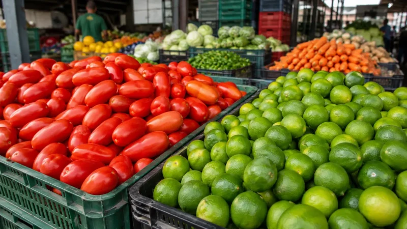 Limão-tahiti chega a R$ 12,44 e tomate italiano a R$ 7,83 no Ceasa-ES nesta quarta