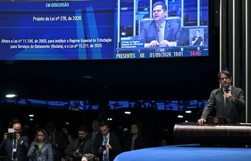 Senado aprova incentivos para data centers e projeto segue para sanção presidencial