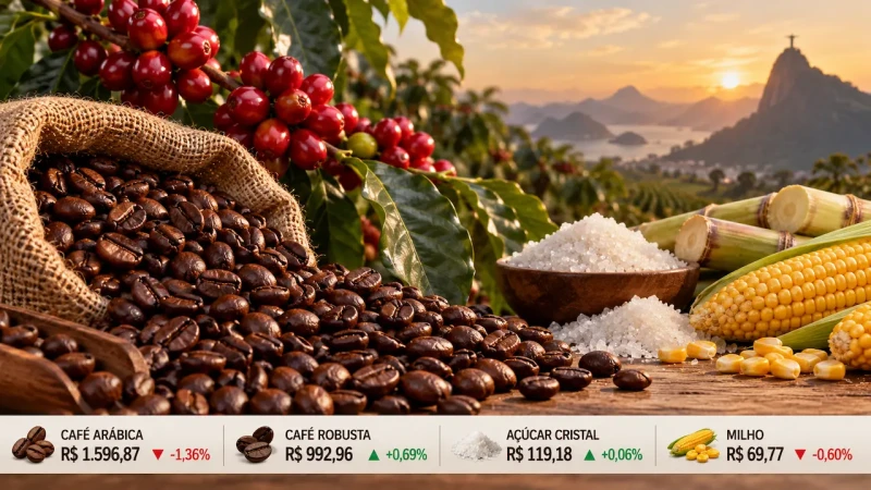 Café arábica recua 1,36% e robusta sobe nesta segunda; veja cotações
