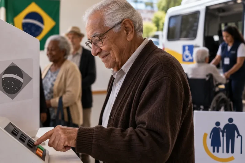 Campanha incentiva participação de eleitores com mais de 70 anos nas eleições