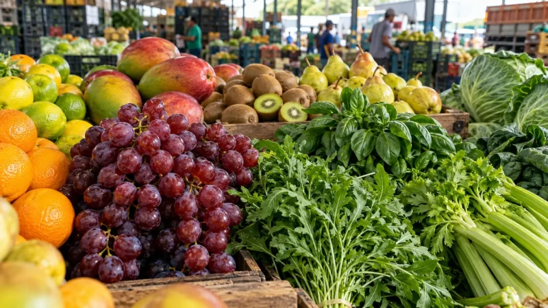 Uva Crimson sobe 60% na Ceasa-ES; verduras têm fortes quedas de preço